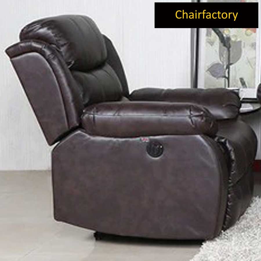 Rosson Brown Single Seater Recliner Sofa
